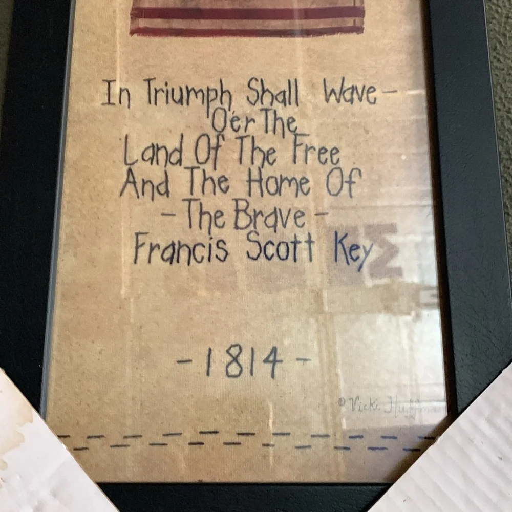 Vicki Huffman framed prints. The Star Spangled Banner & I Pledge Allegiance - Picture 3 of 8